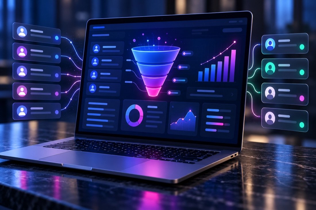 AI-enabled lead tracking dashboard